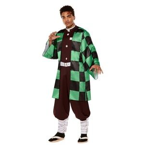 Green and Black Checkered Kids Costume